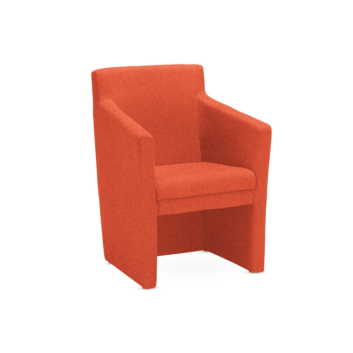 Club Upholstered Square Tub Chair