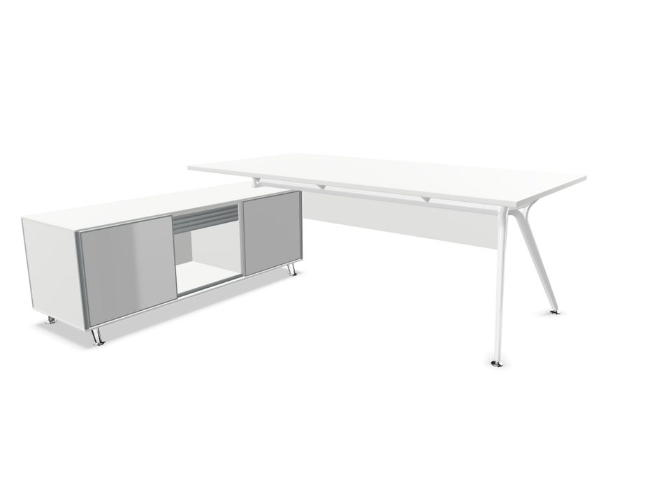 Arkitek Executive desk with Block Supporting Storage