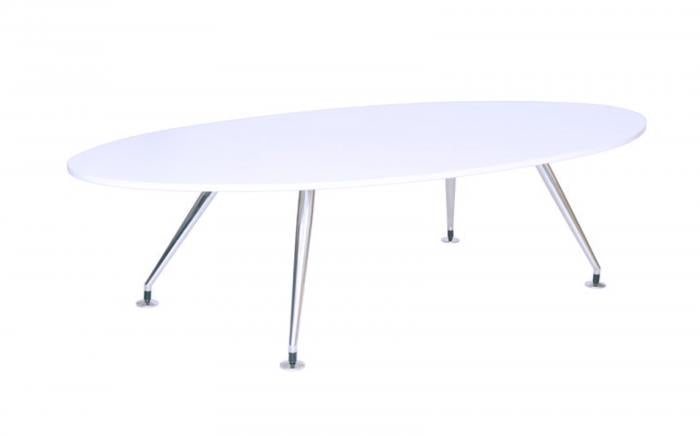 White Oval Boardroom Meeting Table