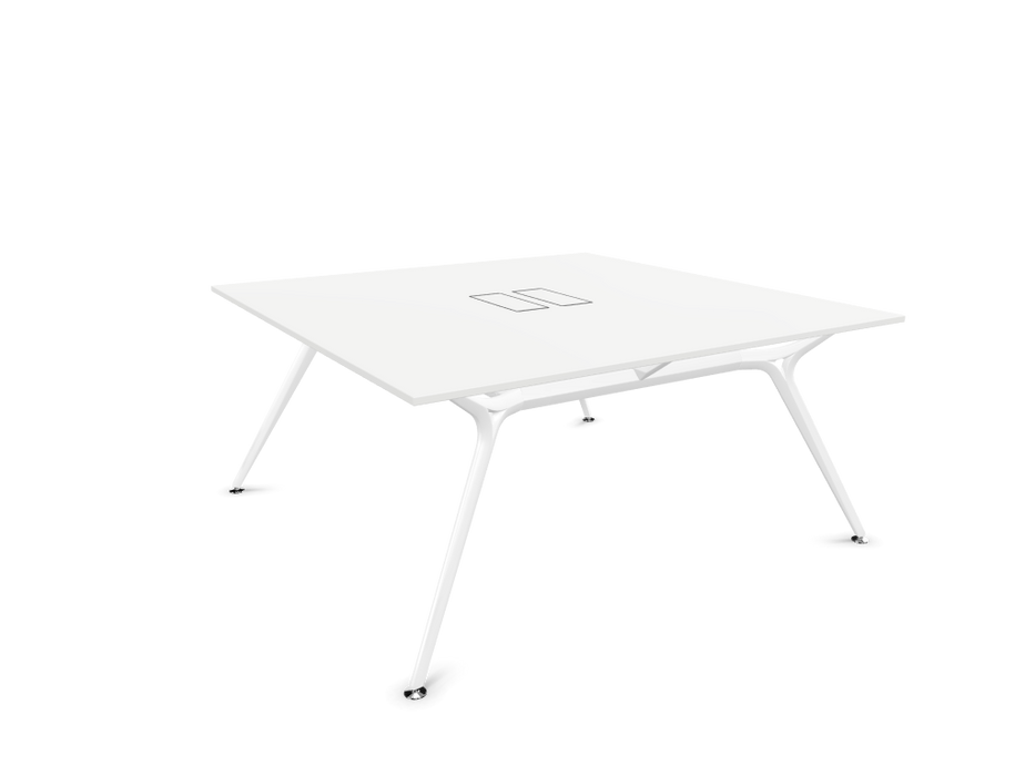 Arkitek Designer Bench desk  - White Frame