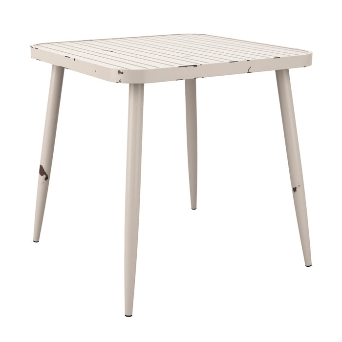 Café 4 Leg Table - Vintage White - 75x75cm