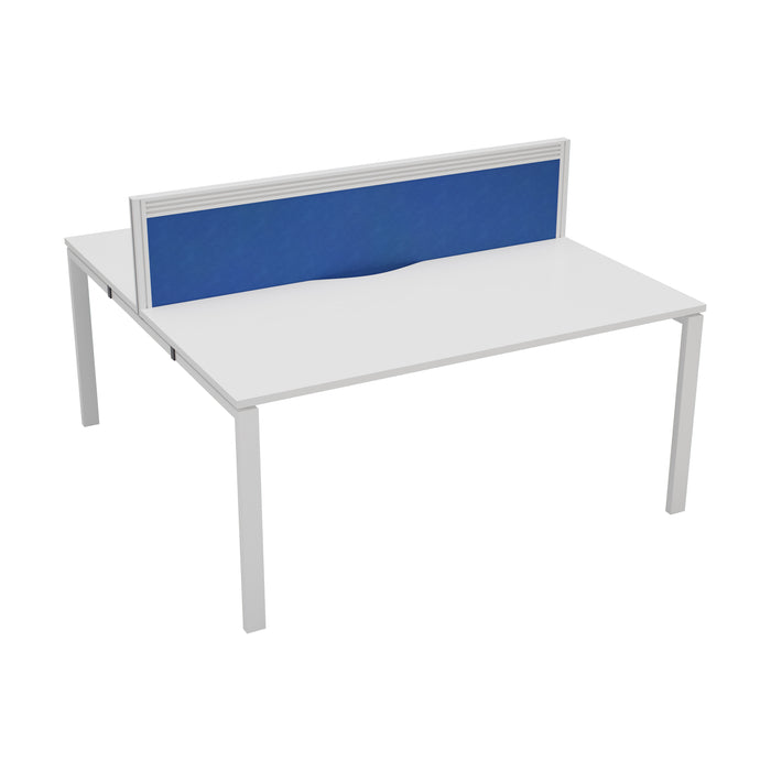 Express 2 person bench desk 1200mm x 1600mm - Next Day Delivery
