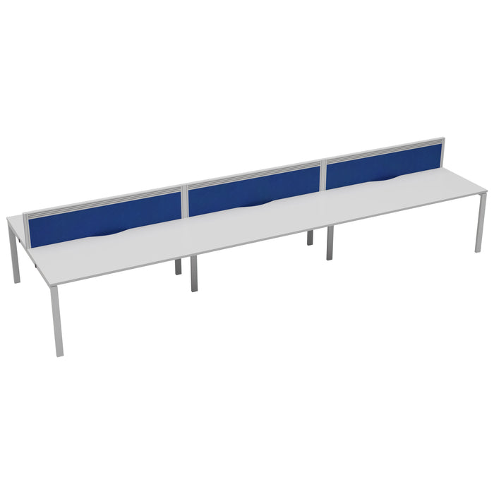 Express 6 person bench desk 3600mm x 1600mm