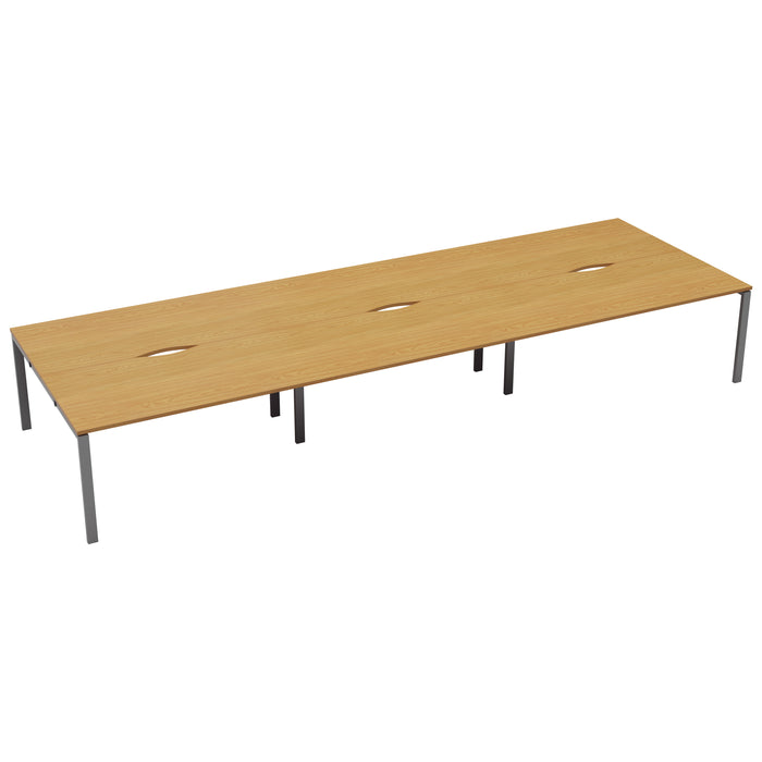 Express 6 person bench desk 3600mm x 1600mm