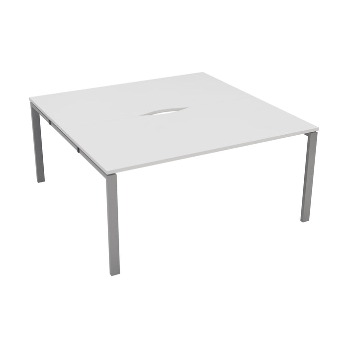 Express 2 person bench desk 1200mm x 1600mm - Next Day Delivery