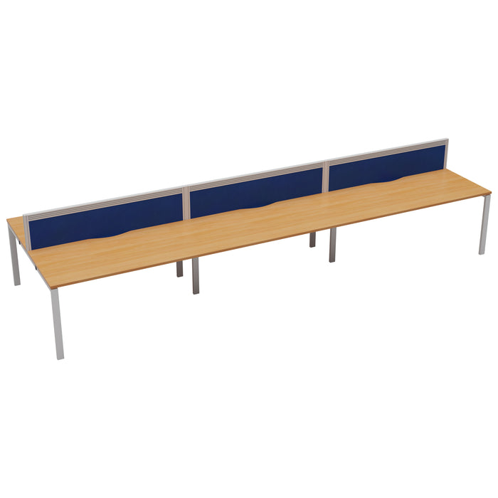 Express 6 person bench desk 4200mm x 1600mm