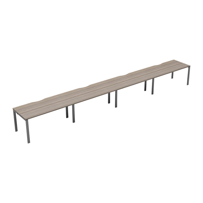 Express 4 person single bench desk 5600mm x 800mm
