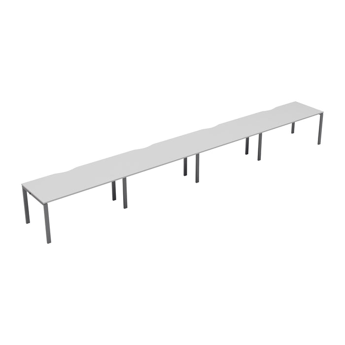 Express 4 person single bench desk 5600mm x 800mm