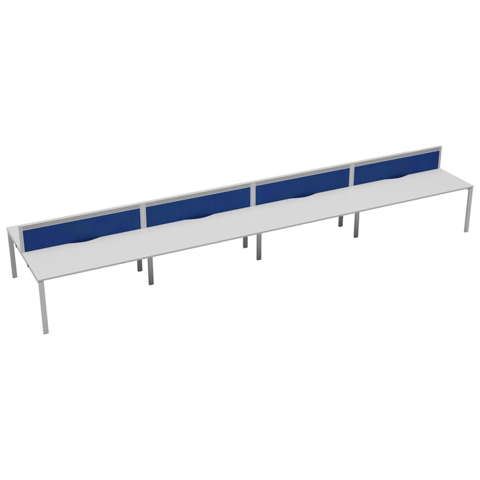 Express 8 person bench desk 6400mm x 1600mm
