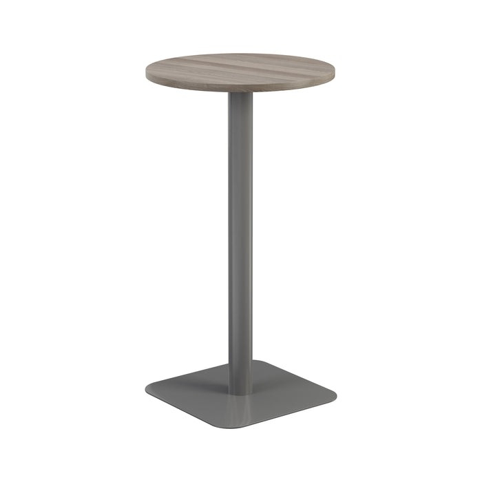 Pedestal base High Table 600mm Diameter - Oak/Black