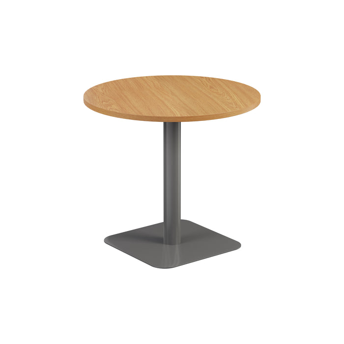 Pedestal base 800mm Table White/Black