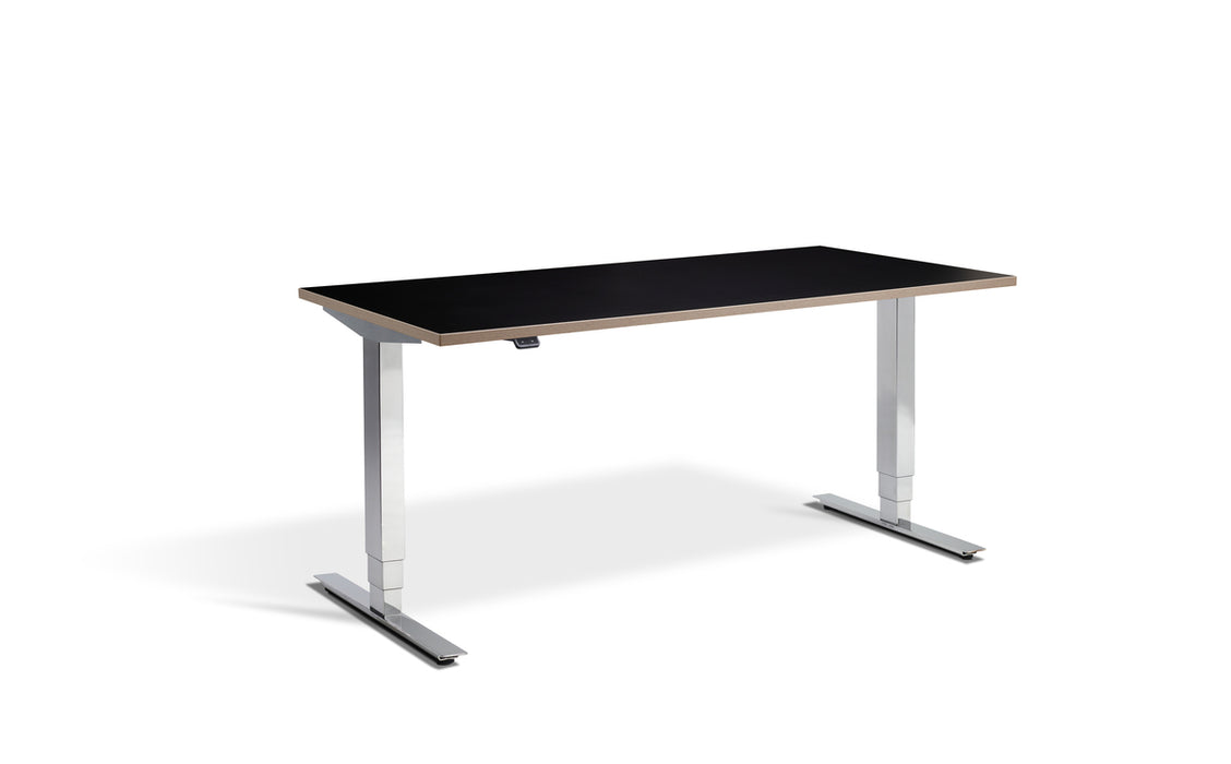 Cromo Polished Finish Height Adjustable Desk - 700mm Wide
