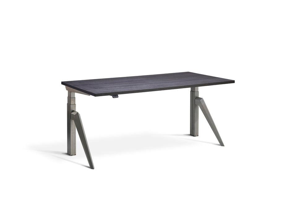 Five Raw Steel Height Adjustable Desk