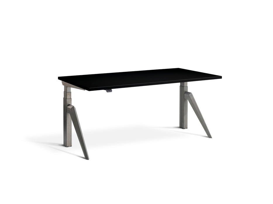 Five Raw Steel Height Adjustable Desk