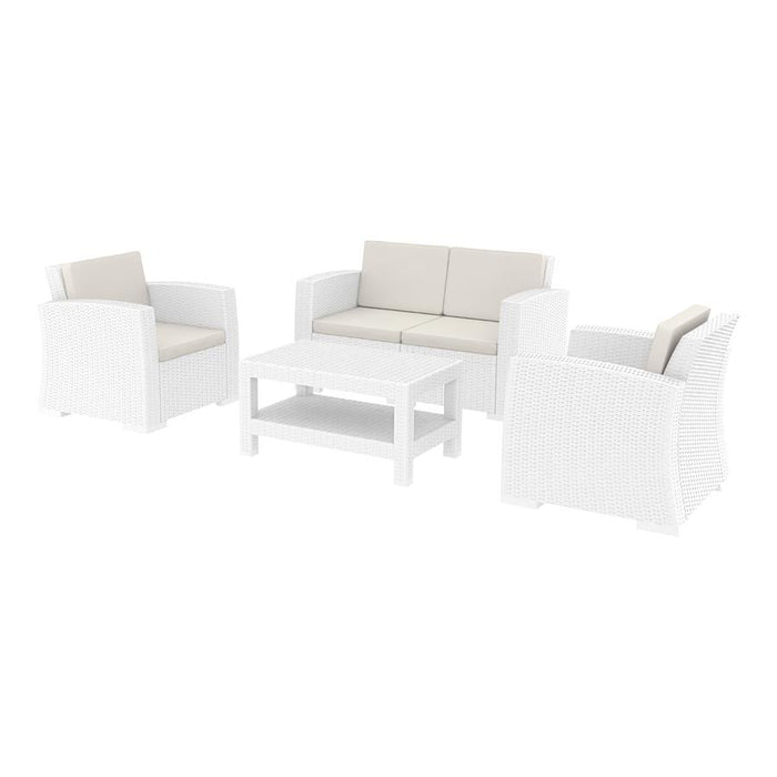 Monaco Lounge Set - White