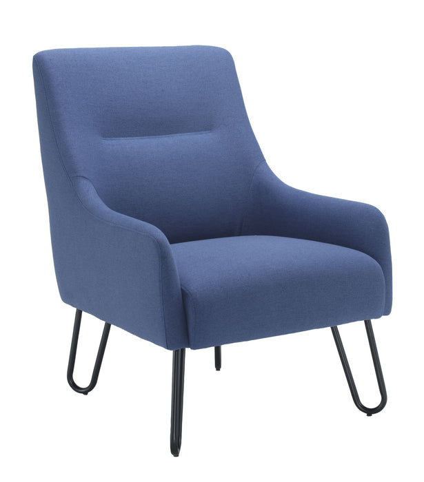 Pearl Reception Chair - Grey/Mustard/Blue