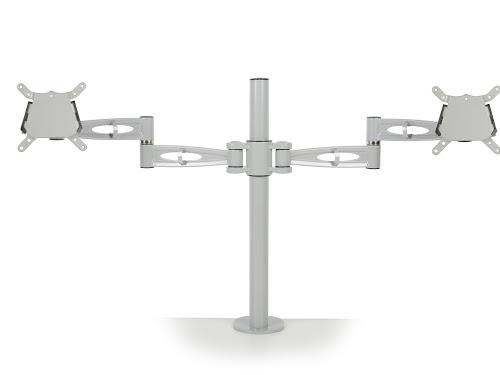 KARDO Twin Pole Mounted Monitor Arm