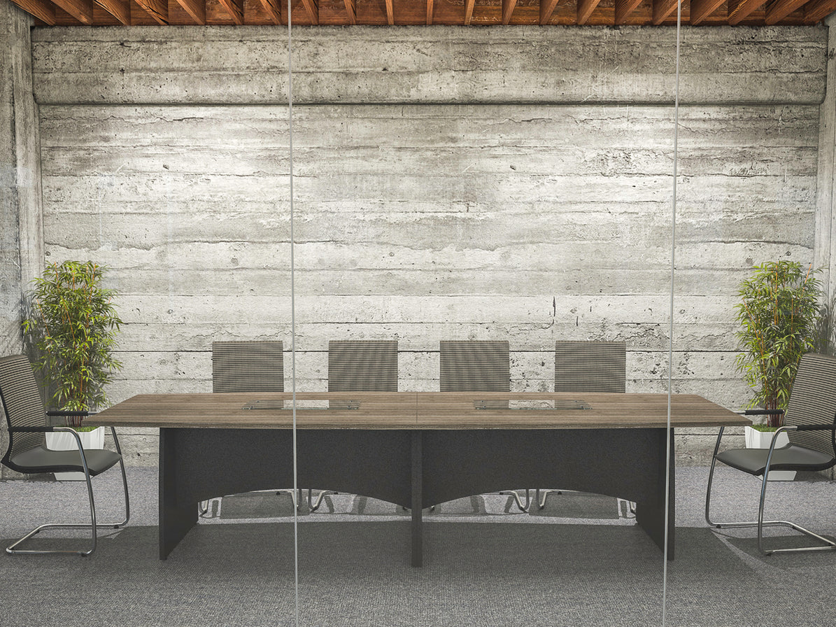 Panel Leg Boardroom Kingston Elliptical Boardroom Tables With Panel Legs — Loop Workplace ...