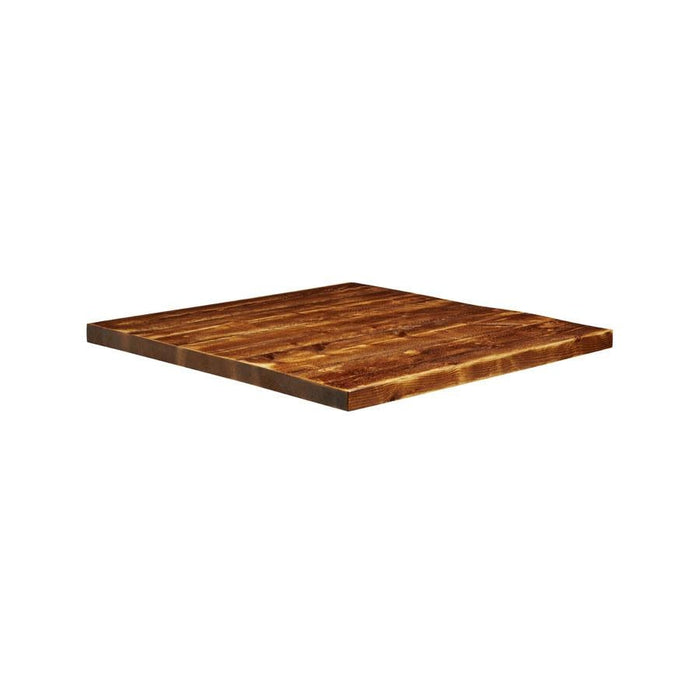 Rustic Aged Solid Wood Table Top - 700x700x32mm