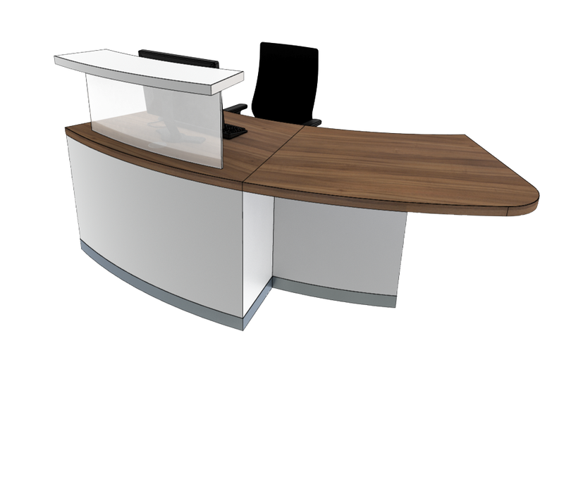 Classic Curved Reception Desk