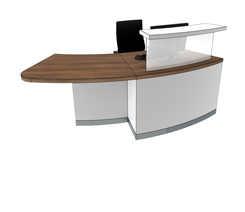 Classic Curved Reception Desk