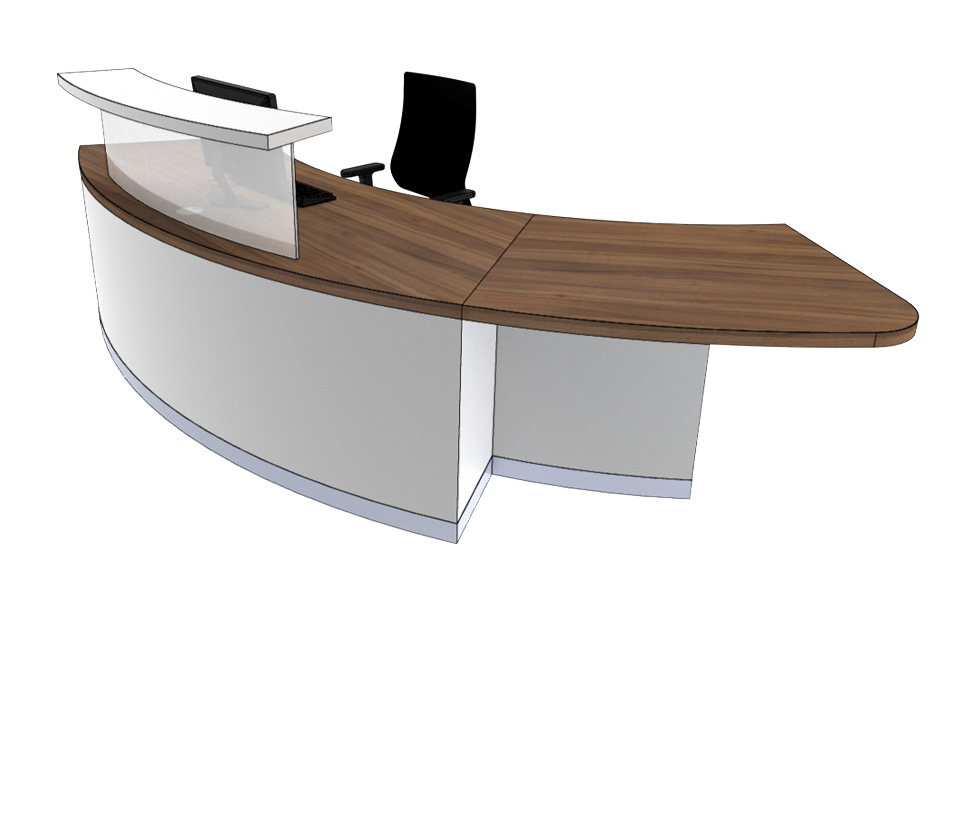Large Classic Reception Desk Reception Desks Loop Furniture Loop