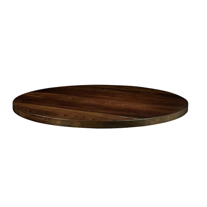 Solid Ash Table Top - Dark Walnut - 120cm dia (Round)