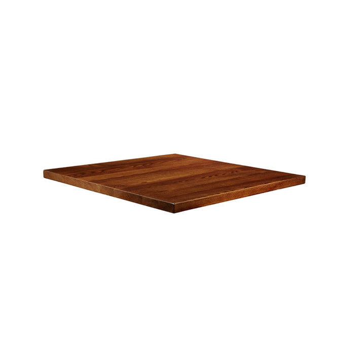 Solid Ash Table Top - Dark Walnut - 70cm x 70cm (Square)