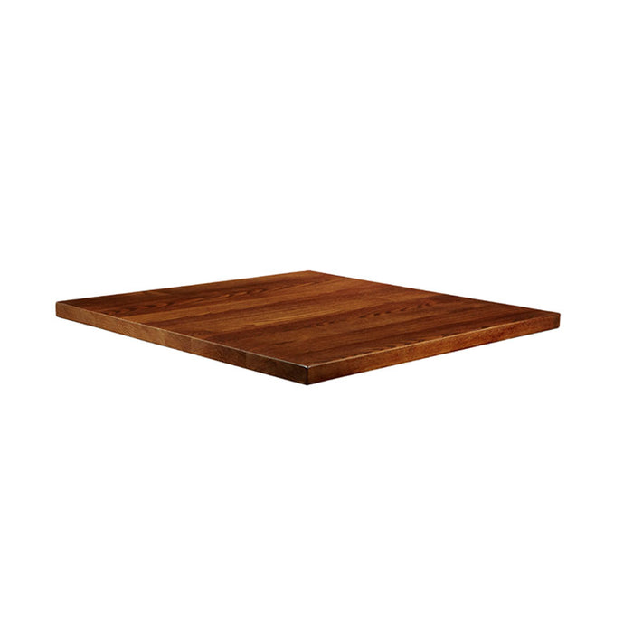 Solid Ash Table Top - Dark Walnut - 80cm x 80cm (Square)