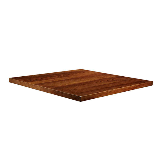 Solid Ash Table Top - Dark Walnut - 90cm x 90cm (Square)