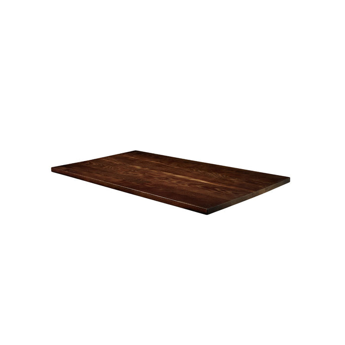 Solid Ash Table Top - Dark Walnut - 120cm x 70cm (Rect)