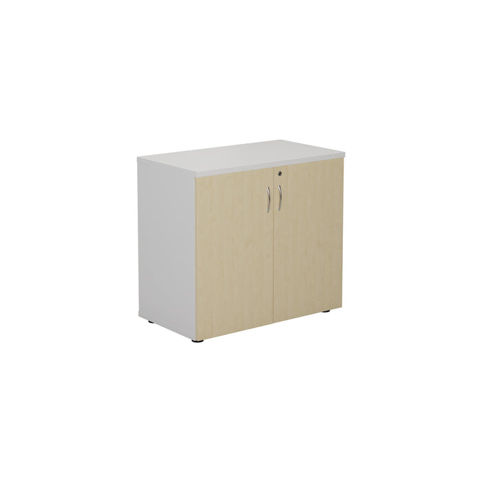 730mm White Frame High Wooden Cupboard