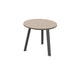 Arches Circular Meeting Table with Metal Legs Desking Buronomic Aluminium Clay 800mm