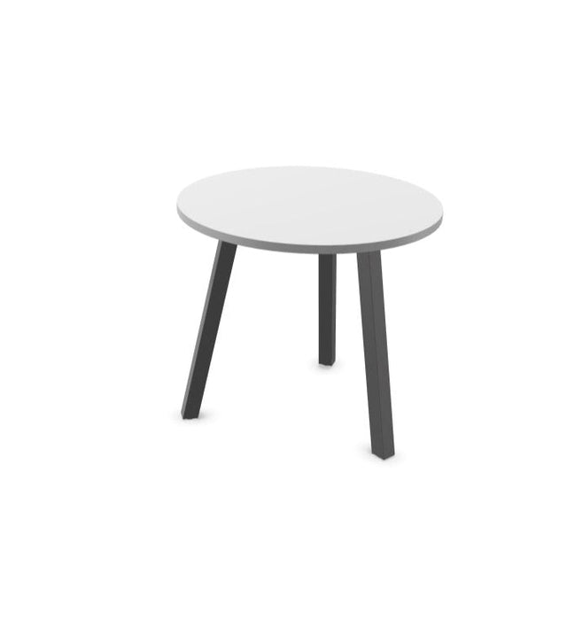 Arches Circular Meeting Table with Metal Legs Desking Buronomic Aluminium Grey 800mm