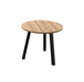 Arches Circular Meeting Table with Metal Legs Desking Buronomic Black Timber 800mm