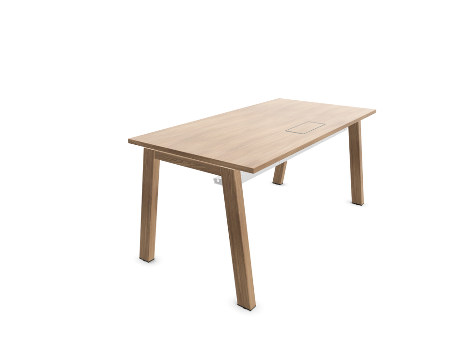 Vital Plus 300 individual desks - wooden  leg