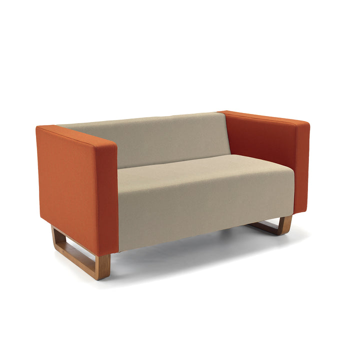 Cleo Sled Base Two Person Sofa
