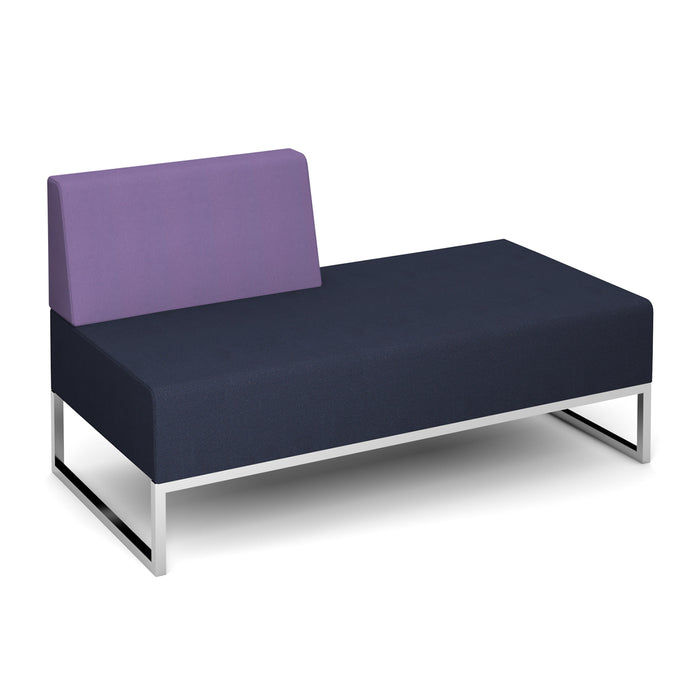 Nera Modular Soft Seating Double Bench Right Back