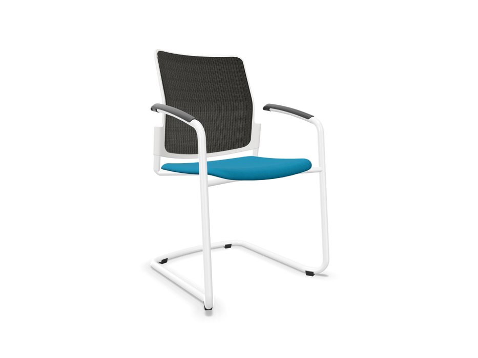 Urban Mesh Back Cantilever Meeting Chair